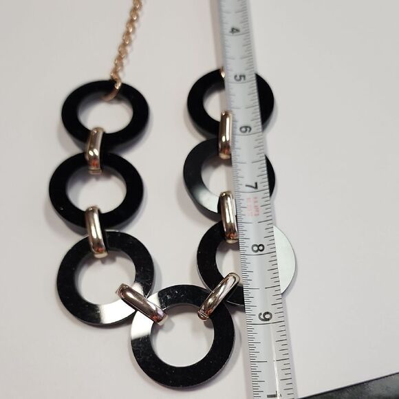 Charming charlie Black and Goldtone Necklace - Picture 7 of 7
